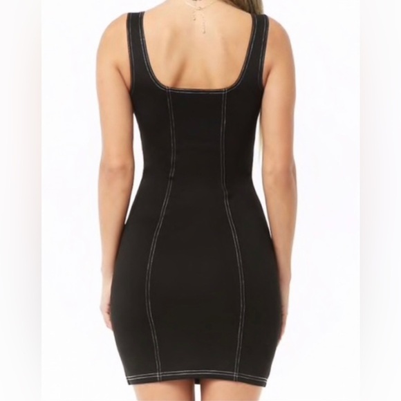 New Forever 21 Black Bodycon Mini Dress - Picture 3 of 6